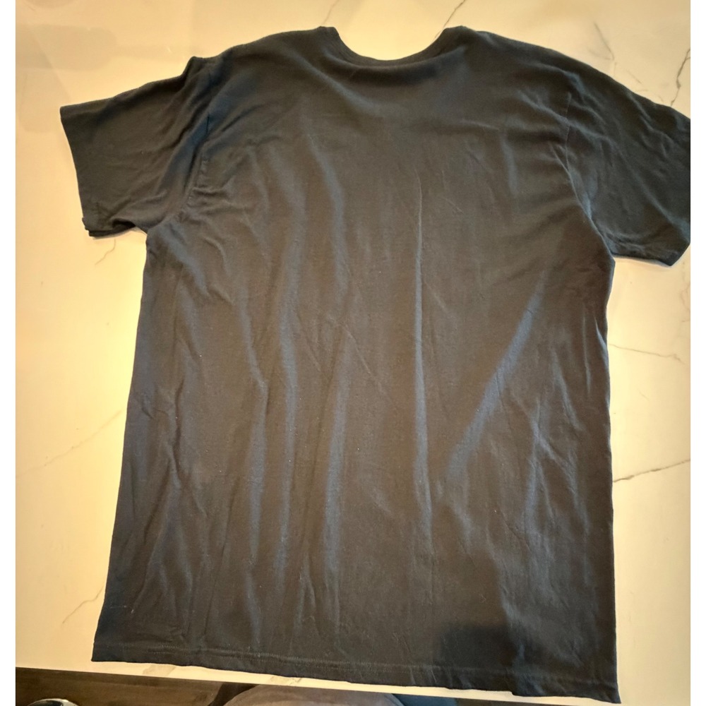 Magical Unicorn Rainbow Graphic T-Shirt Mens XL Black Cotton Funny Tee - Picture 3 of 3